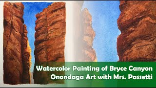 Watercolor Painting of Bryce Canyon National Park - Onondaga Art With Mrs. Passetti by Jackie Sullivan Passetti 422 views 4 years ago 5 minutes, 53 seconds