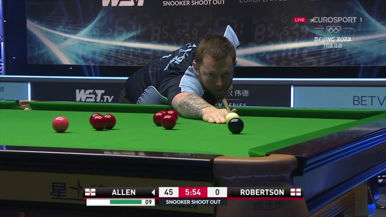 WATCH RECORD SNOOKER SHOOT OUT BREAK! Mark Allen breaks record but then blasts tournament!