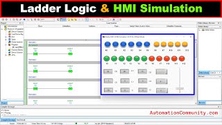 Create Ladder Logic and HMI Simulation - Online PLC Class screenshot 1