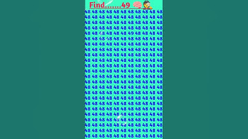 Find the different no. 48 🧠🕵 #testyourbrain #logicpuzzles #mathpuzzles #eyetest #shorts