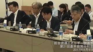 総合資源エネルギー調査会基本政策分科会(第21回会合)(1)
