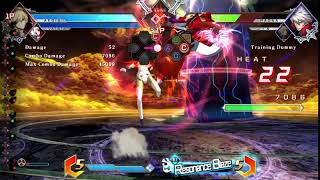 BBTAG Aigis overheat combo (7.4k solo meterless)