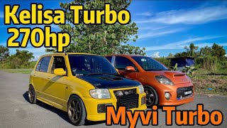 Perodua Kelisa turbo 270hp vs Myvi turbo !(episode.50)