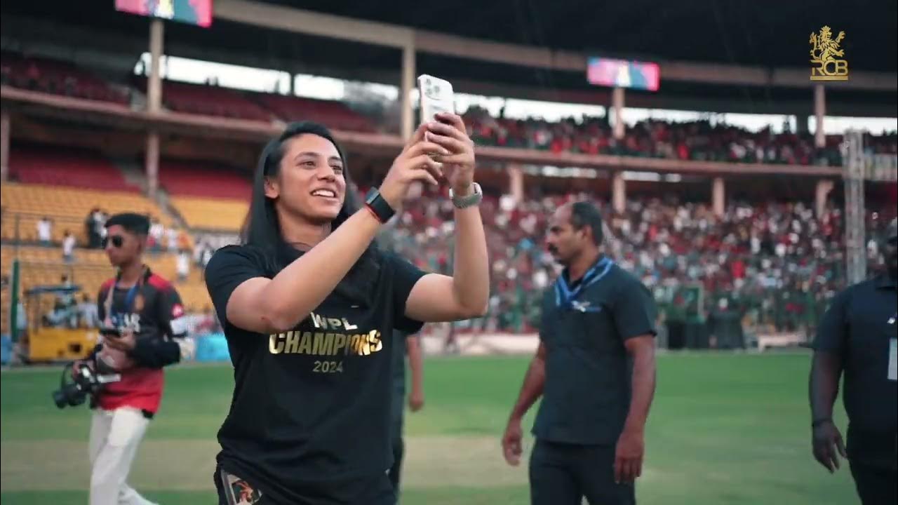 Guard of honour for our wpl champions rcb unbox youtube