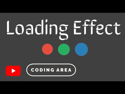 Best Loading Effect Using Pure CSS | Coding Area - YouTube