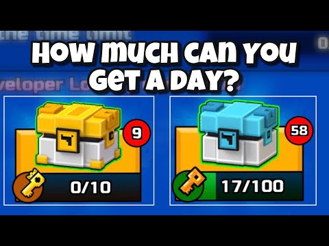 How much small and king chests you can get a day? | Pixel Gun 3D
