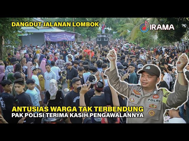Penggemar Musik Jalanan Irama Dopang Membeludak Bikin Pak Polisi Kewalahan Mengontrol Penonton class=
