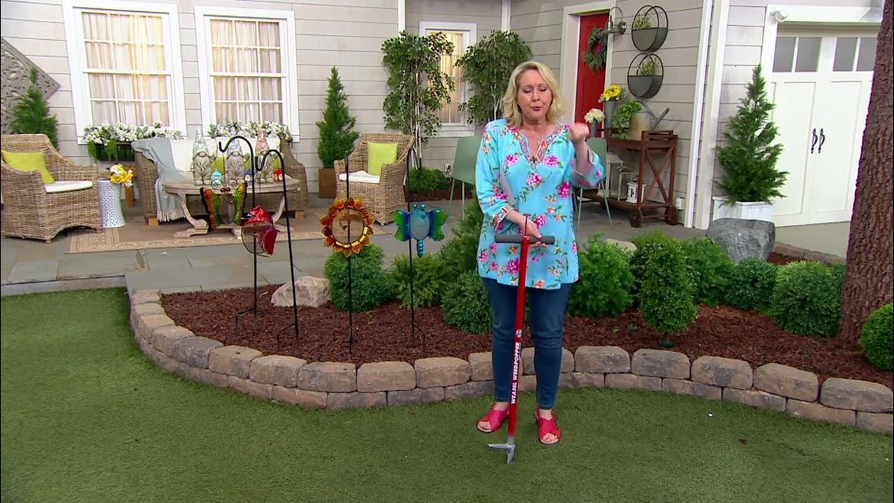 Garden Weasel Weed Popper Step and Twist Long Handle Tool on QVC YouTube