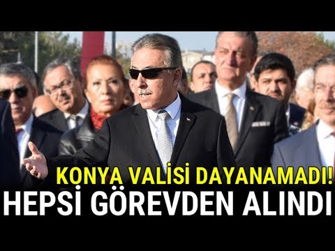 Konya Valisi Dayanamadı, Hepsi Görevden Alındı!