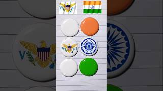 National flag art on coins 🪙 || watercolour technique #shorts #art #painting #viral