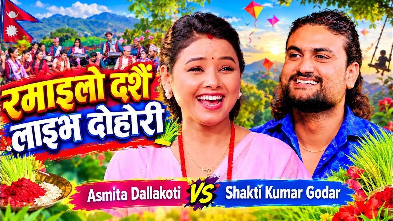रमाइलो दशैं | लाइभ दोहोरी | Asmita Dallakoti VS Shakti Kumar Godar | नयाँ दशैं गीत २०८३