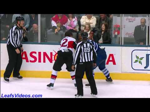 OTT 1 @ TOR 5 - Kris Versteeg vs Mike Fisher - 101...