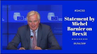 Statement by Chief Negotiator Michel Barnier on Brexit