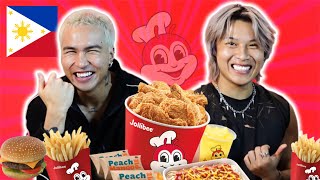 we ordered everything from the jollibee menu…