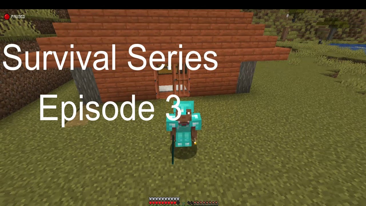 Guyss my survival series #ep 3 #minecraft I made full diamond armour ...