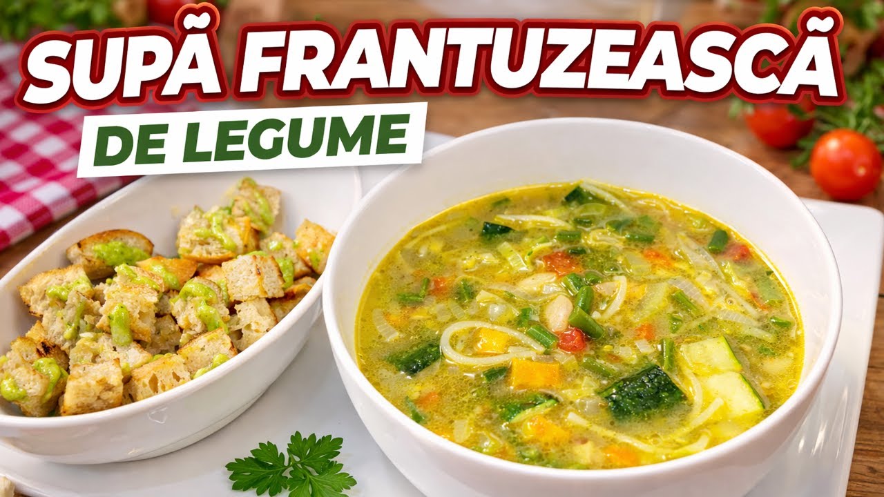 Supă franțuzească de legume – rețetă simplă și aromată