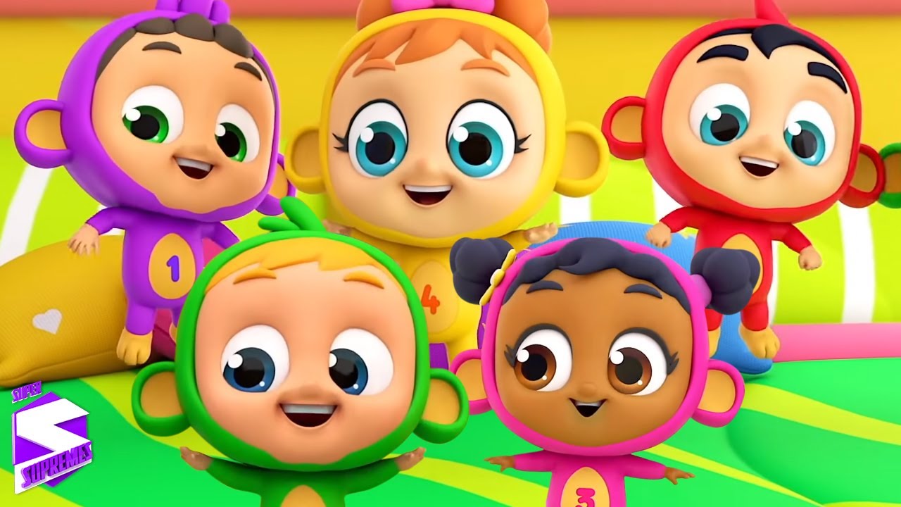 Fünf kleine Affen + Mehr Kinderreime von Super Supremes