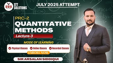 PRC-2 INTRODUCTORY 3rd CLASS BY SIR ARSALAN SIDDQUI