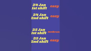 which is the easiest and toughest shifts jee mains 2023 ? #shorts