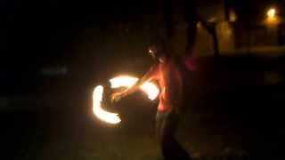 Devil stick fire
