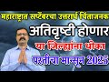 महाराष्ट्रात सप्टेंबर 2025 मध्ये अतिवृष्टीचा धोका | परतीचा मान्सून अपडेट