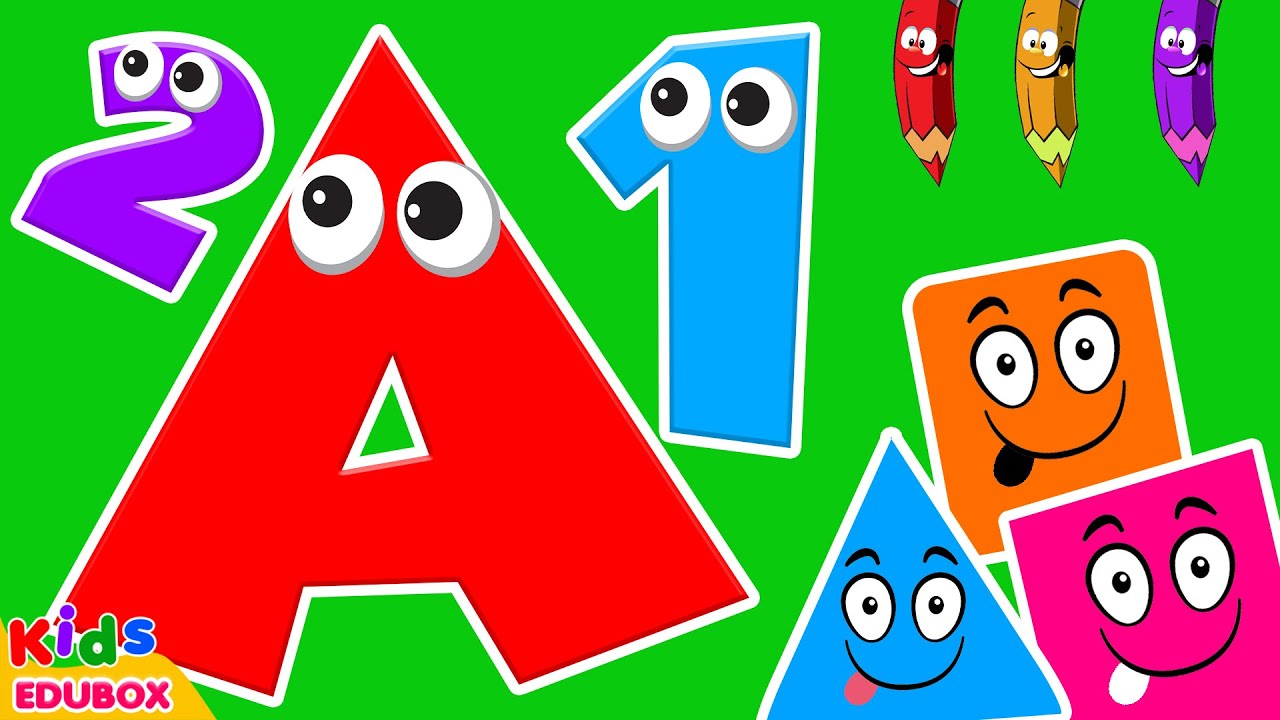 ABC, 123 & Shapes Learning Videos For Preschool | ABC And One Two Three