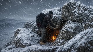 Can This Stone Shelter Keep Me Warm All Night? ❄️🪨🔥