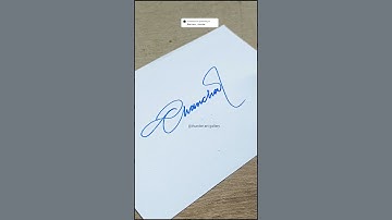 Chanchal #ytshorts #signature #calligraphy #shorts