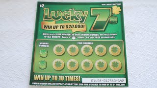 Lucky 7’s Scratch Off Lottery Ticket - $2 New Jersey NJ