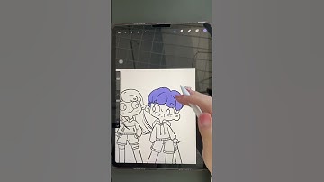 procreate 线稿怎么样快速填色，分享两种超实用的方法 procreate绘画 插画