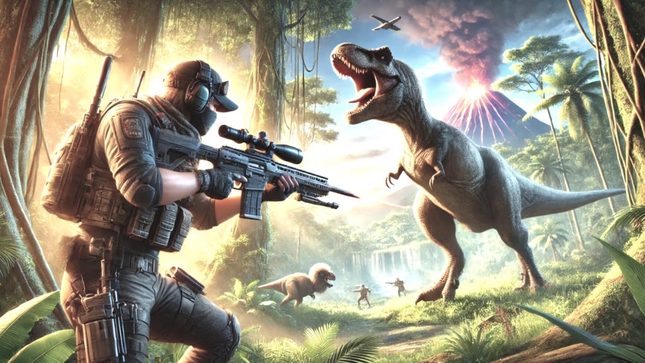 Epic Dino Battles! 🦖 Survive the Dinosaur Killer Shooting Arena! 🔫🔥 | MOBILE GAME EXPLORER