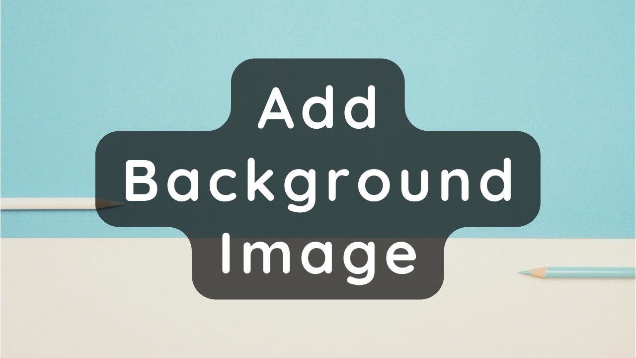 How to set Background Image in HTML - YouTube
