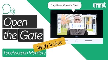 How to Open the Gate with Voice - Urmet VOG7 Touchscreen