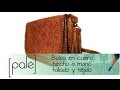 Bolso artesanal tallado y tejido Moldes gratis #cuero #hechoamano  #moldesgratis #leather