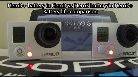 GoPro Hero3+ vs Hero3 Battery Switched / Battery Life Test - GoPro Tip #248 | MicBergsma