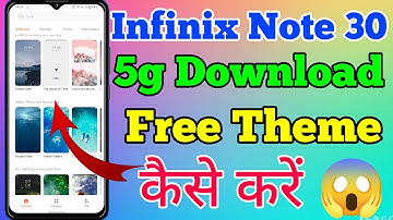 Infinix Note 30 5g Free Theme Change Kaise Kare // How To Change Free Theme On Infinix Note 30 5g