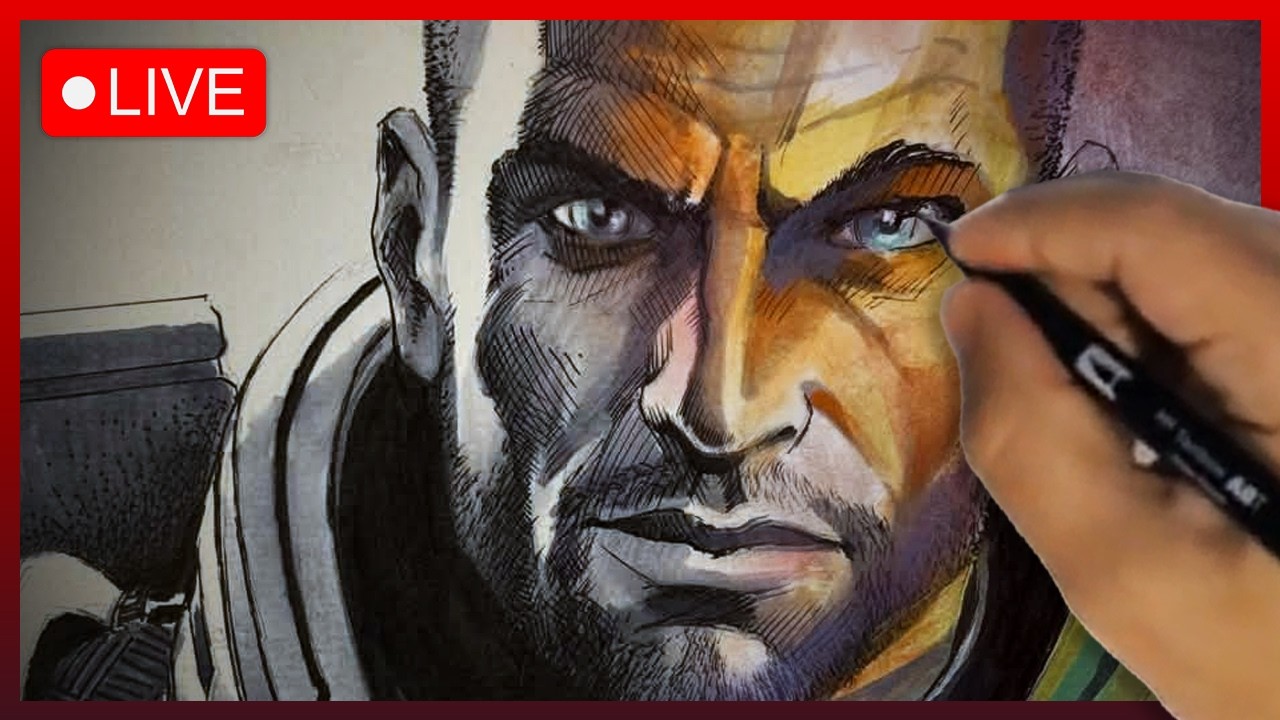 War | Mass Effect Tribute: Commander Shepard (Finish Inks & Begin Color)