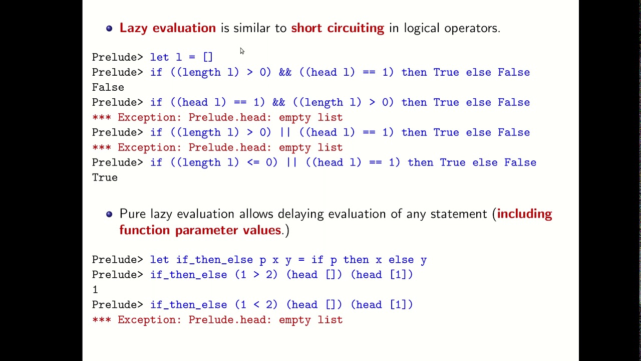 Haskell: Lazy Evaluation & Memoization - YouTube Haskell: Lazy Evaluation & Memoization - Youtube