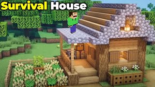 How to Build a Small Survival House in Minecraft.