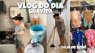 VLOG DO DIA | fui loja de bebê , pintura no quarto, limpeza na área..