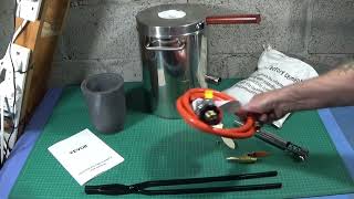 THE VEVOR STAINLESS STEEL 6KG SMELTING FURNACE KIT REVIEW AND USE