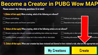 How to Become a Creator in Pubg Mobile / Create Wow MAP in PUBG screenshot 5