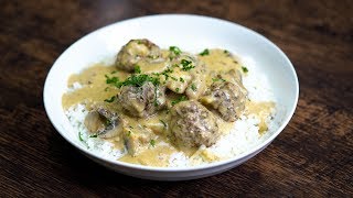 Best Meatballs with Mushroom Gravy Recipe