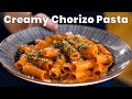 How to make creamy chorizo pasta  quick  easy dinner recipe