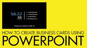 How to create a business card using PowerPoint