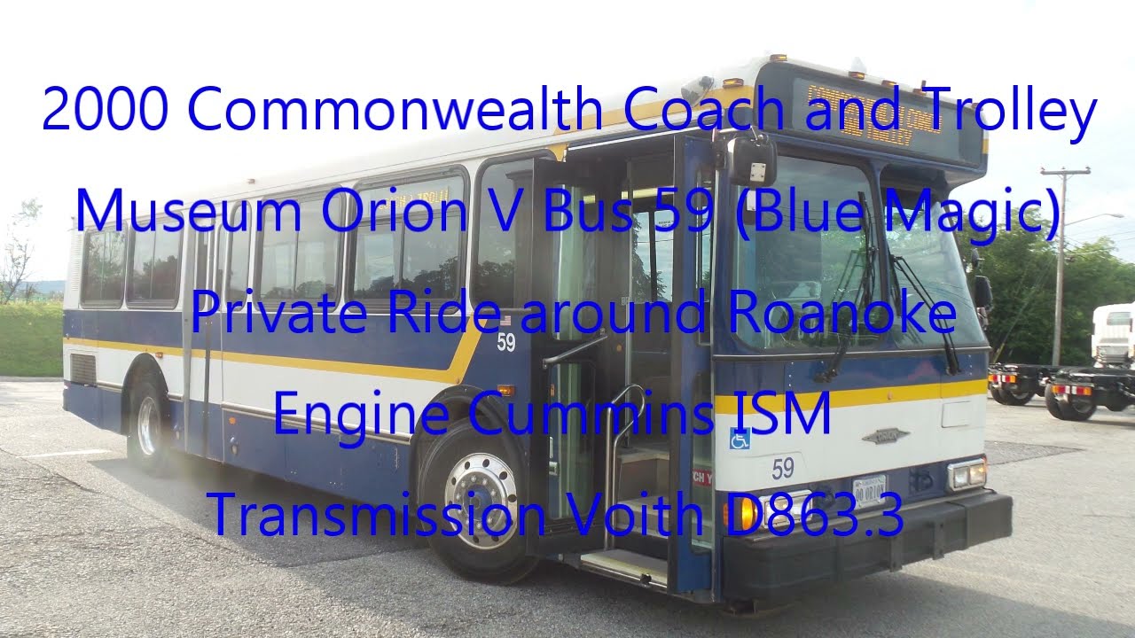 2000 Commonwealth Coach and Trolley Museum (Ex DASH) Orion V Bus #59 Ride (Blue Magic)