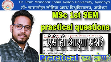 practical MSc 1st sem botany, practical questions, practical kab hoge., by Ashok sir biology botany