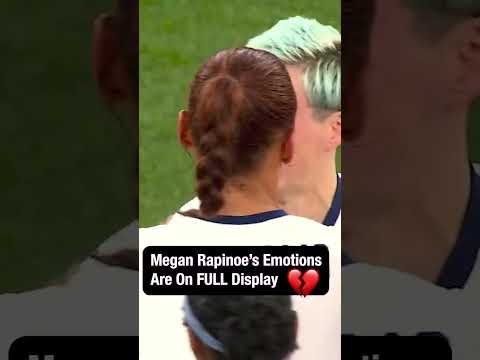 Megan Rapinoe's Emotions are on FULL display after elimination 💔💔 #USWNT #MeganRapinoe #emotion