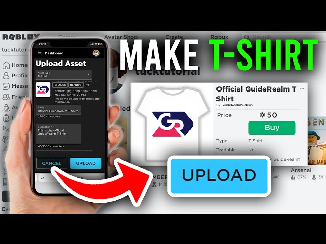 ♡How to make t-shirt on roblox (Mobile Android) comment down