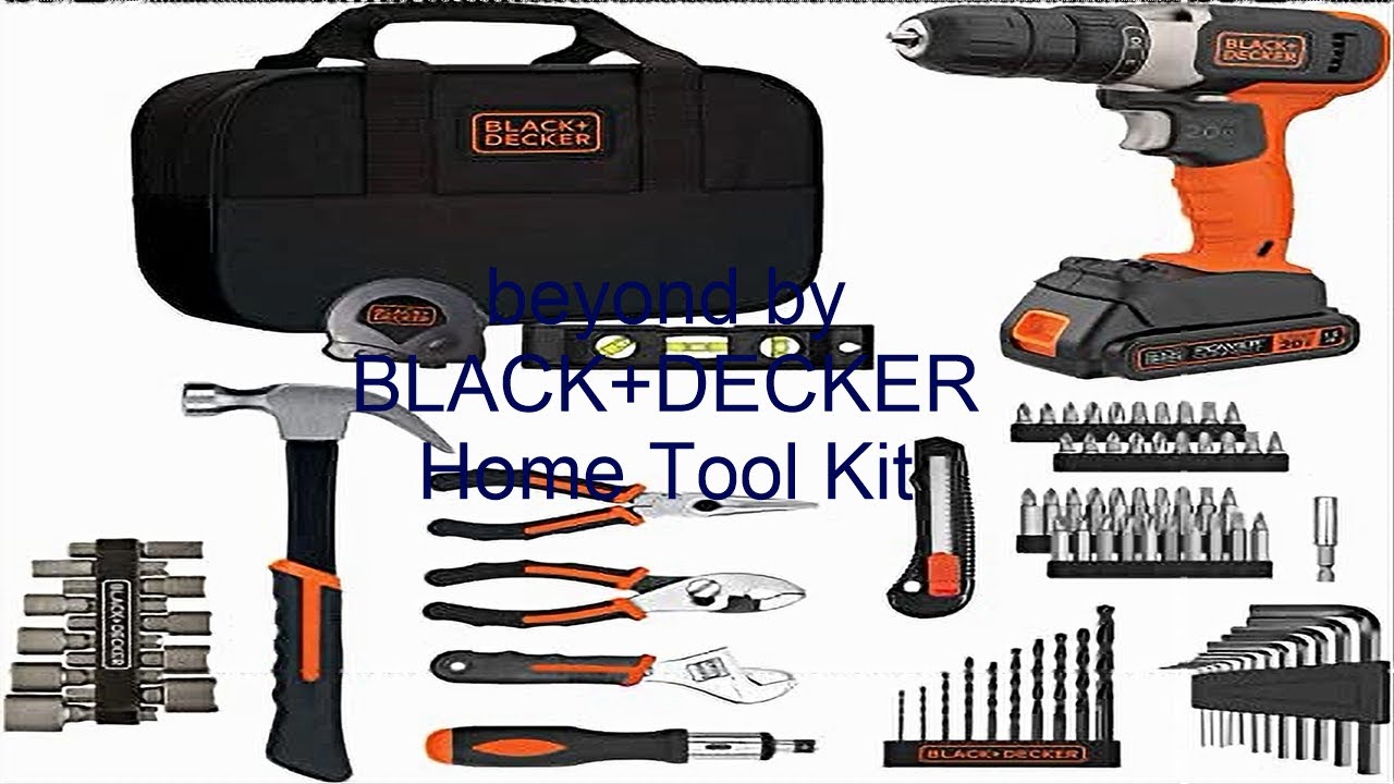 beyond by BLACK+DECKER Home Tool Kit with 20V MAX Drill/Driver, 83-Piece